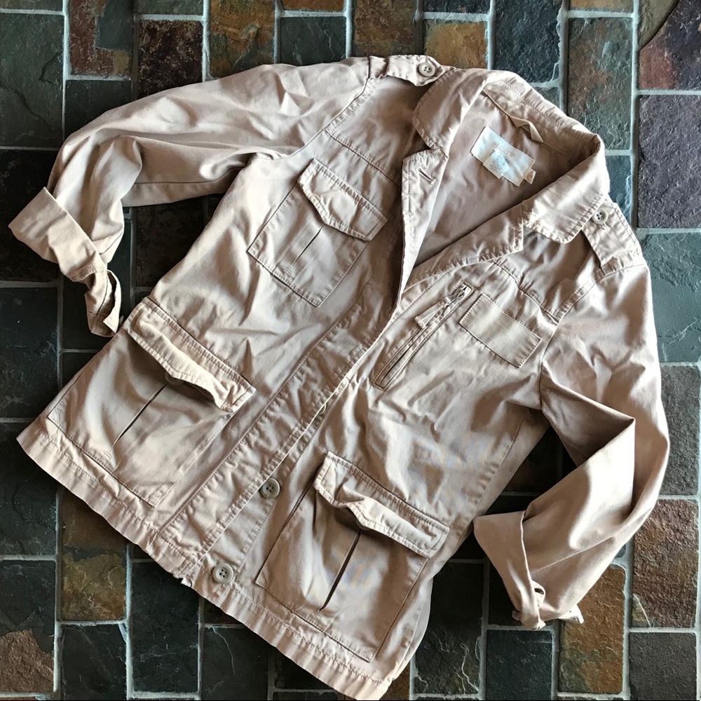 J. Crew Classic Twill Chino military jacket